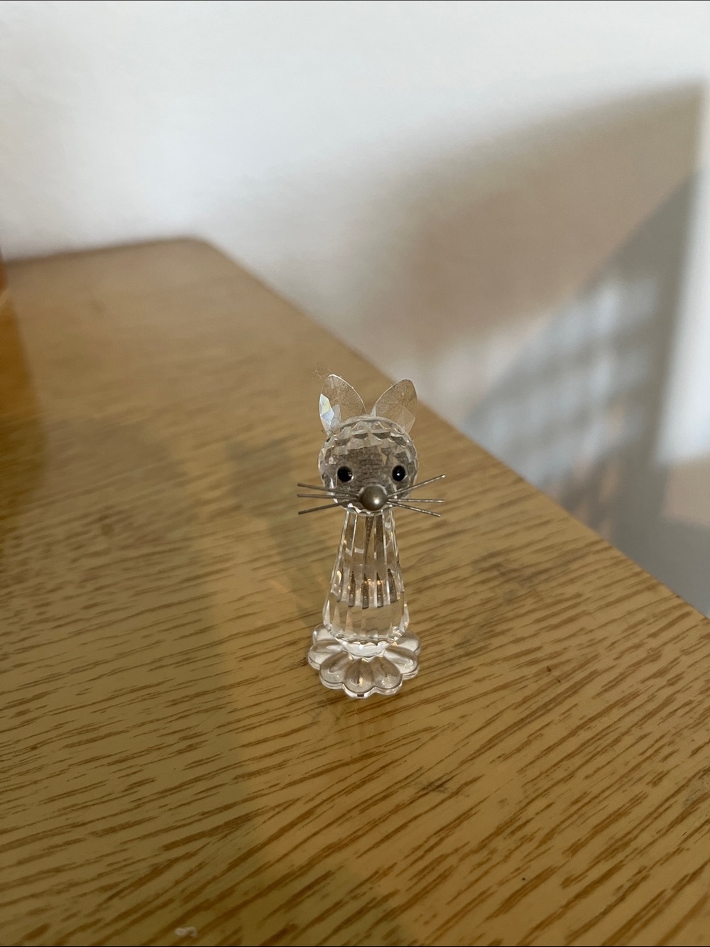 Swarovski Clear Crystal Cat Figurine